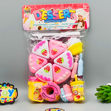 21Pcs Kids Pretend Play Dessert Cutting Set